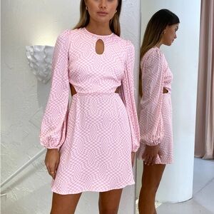 NWT The Wolf Gang Levisa Key Hole Mini Dress